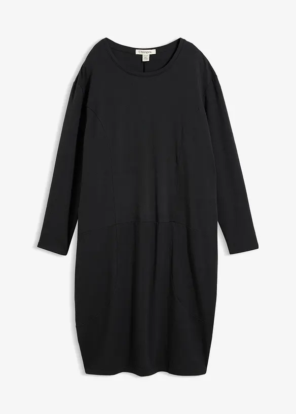 Ballongformad jerseykl&auml;nning, bonprix