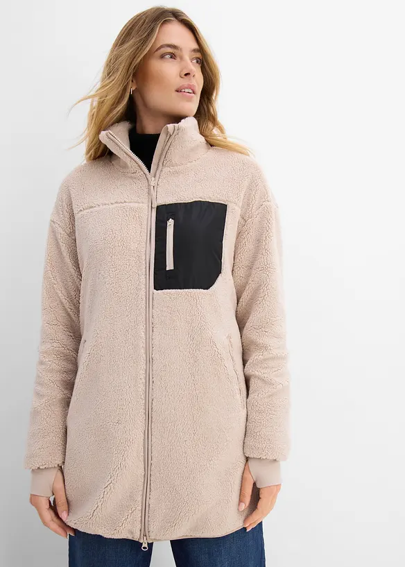 Jacka i teddyfleece, bonprix