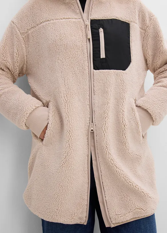 Jacka i teddyfleece, bonprix
