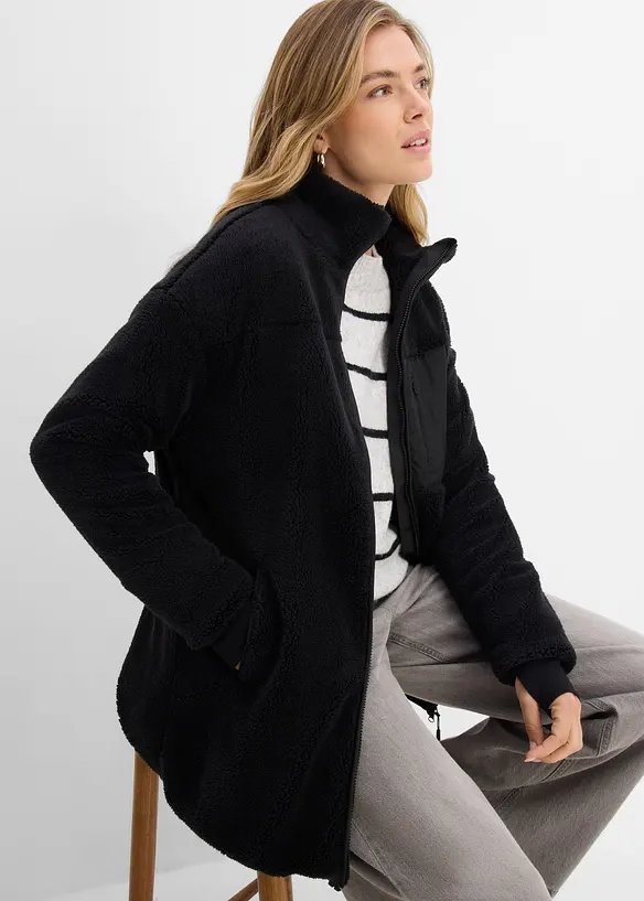 Jacka i teddyfleece, bonprix