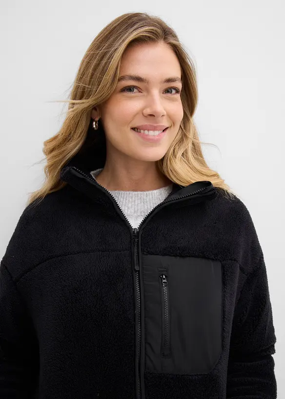 Jacka i teddyfleece, bonprix