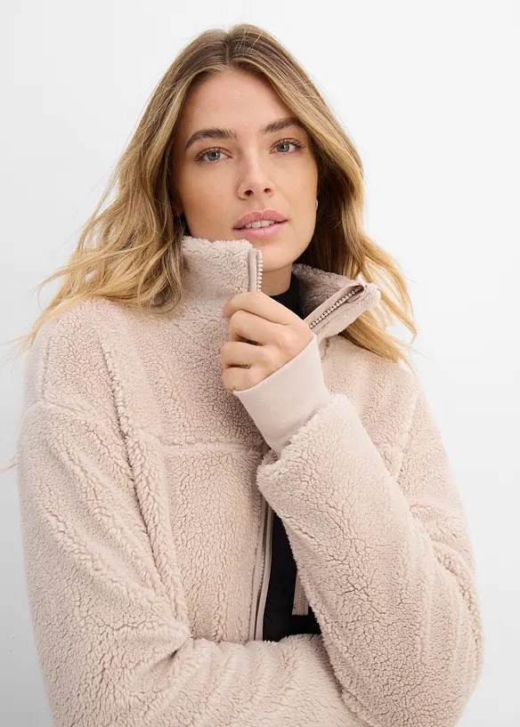 Jacka i teddyfleece, bonprix