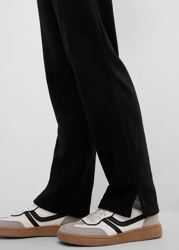 Fleecebyxa i dra p&aring;-modell, bonprix