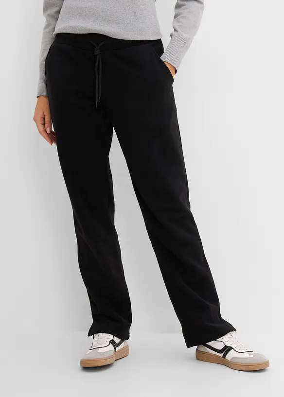 Fleecebyxa i dra p&aring;-modell, bonprix