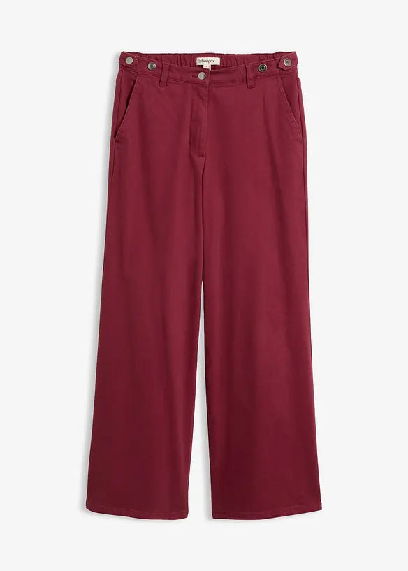 Twillbyxa i bomullsstretch, bonprix
