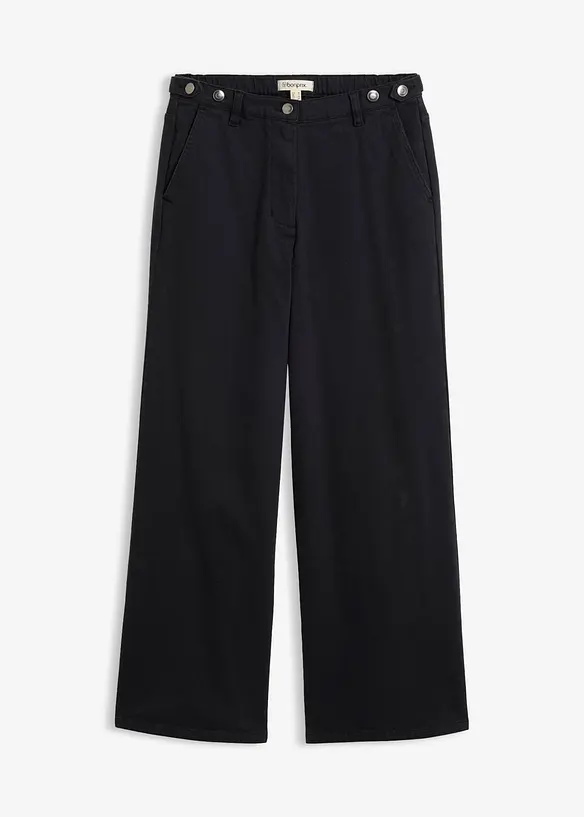 Twillbyxa i bomullsstretch, bonprix