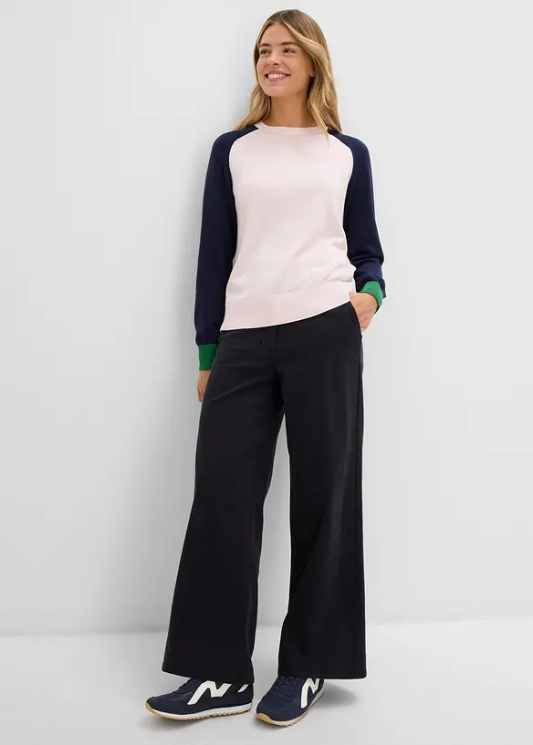 Twillbyxa i bomullsstretch, bonprix