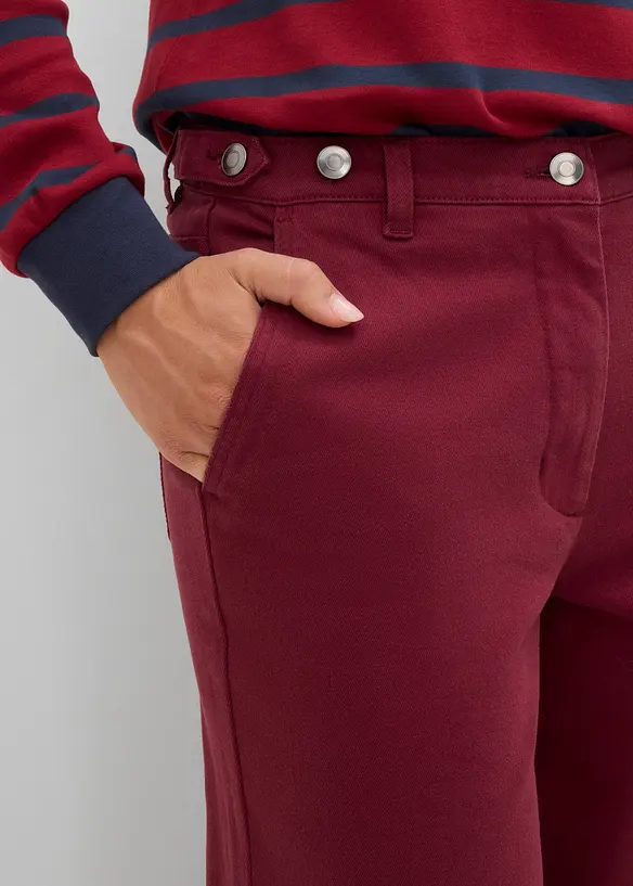 Twillbyxa i bomullsstretch, bonprix