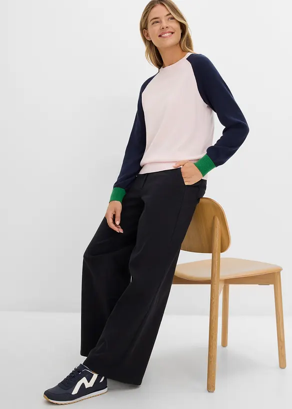Twillbyxa i bomullsstretch, bonprix