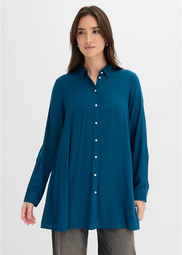 L&aring;ng blus i viskos, bonprix