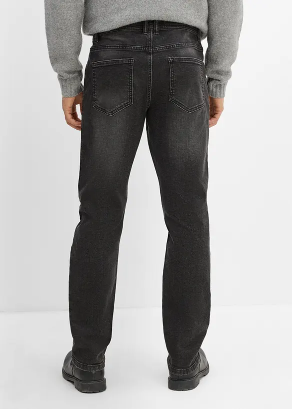 Jeans med bekv&auml;mt snitt, Regular Fit, Straight, bonprix
