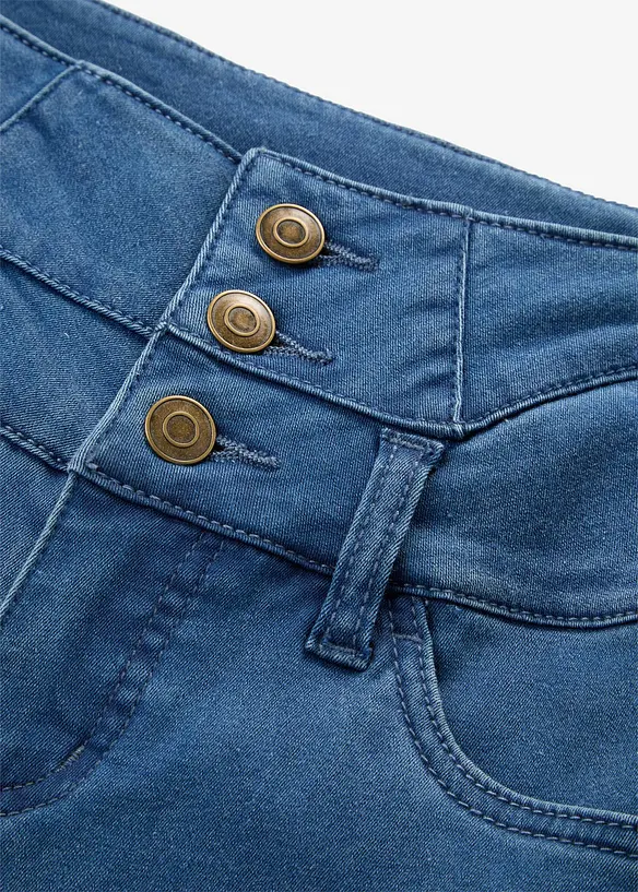 Skinny Jeans High Waist, formande termojeans, bonprix