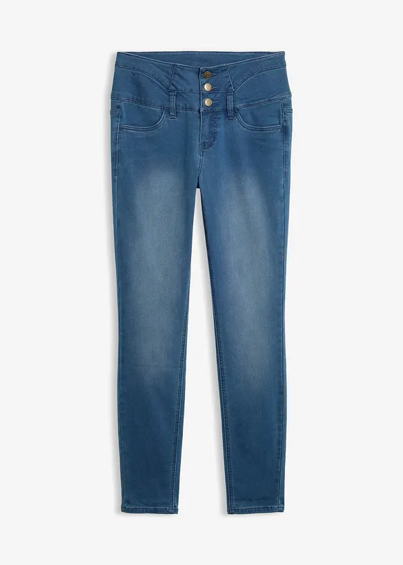 Skinny Jeans High Waist, formande termojeans, bonprix