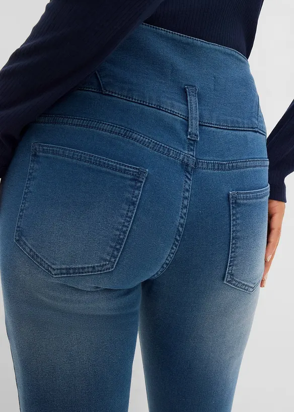 Skinny Jeans High Waist, formande termojeans, bonprix