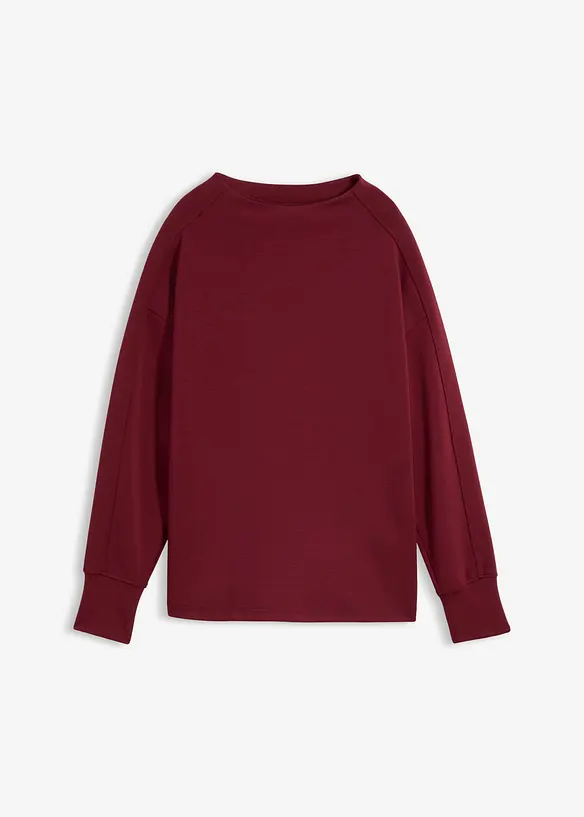 Oversizeweatshirt i mjuk och stabil trik&aring;, bonprix