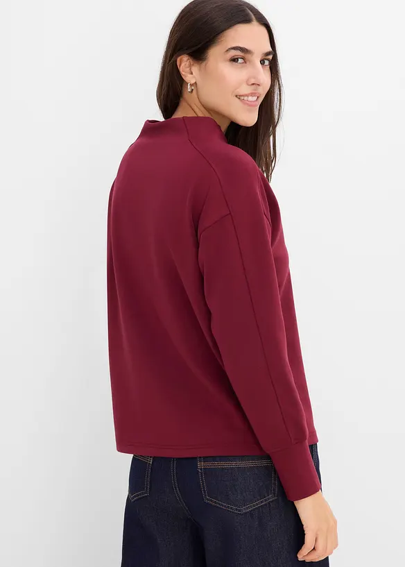 Oversizeweatshirt i mjuk och stabil trik&aring;, bonprix