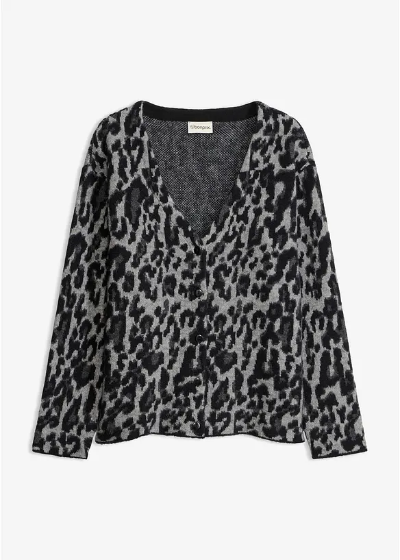 Cardigan med V-ringning, bonprix