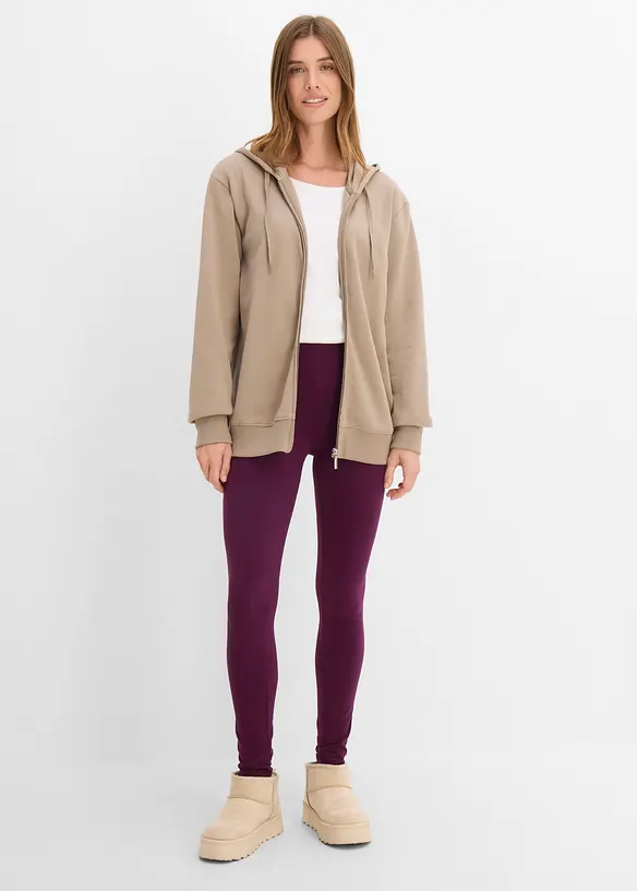 Leggings med h&ouml;g midja (2-pack), bonprix