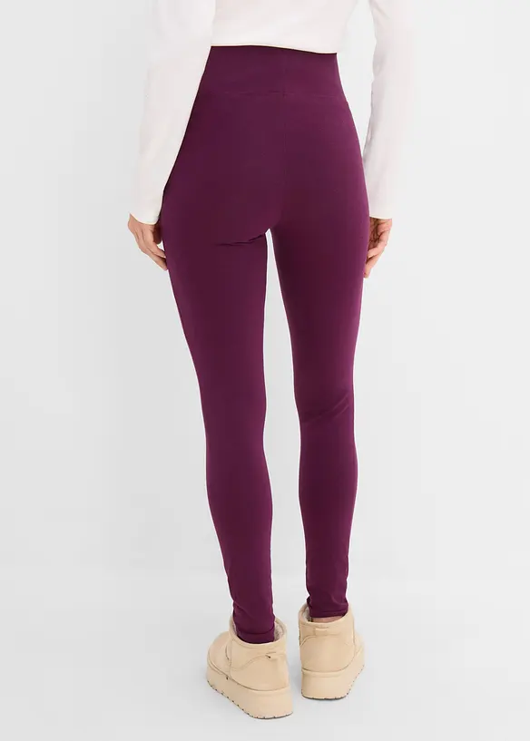 Leggings med h&ouml;g midja (2-pack), bonprix