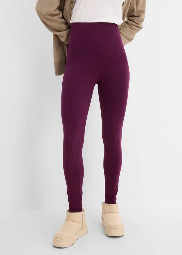 Leggings med h&ouml;g midja (2-pack), bonprix