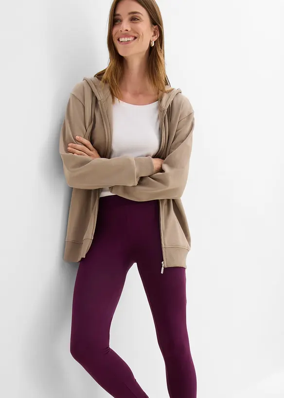 Leggings med h&ouml;g midja (2-pack), bonprix