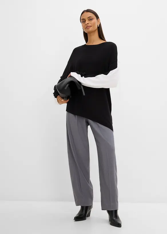 Tr&ouml;ja av viskosmix med asymmetrisk nederkant, bonprix
