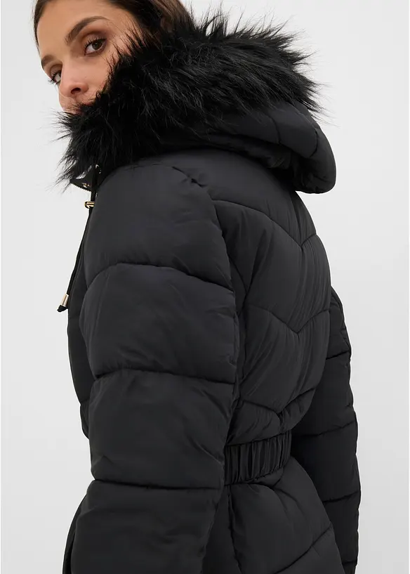 Vattenavvisande t&auml;ckjacka med fuskp&auml;ls, bonprix