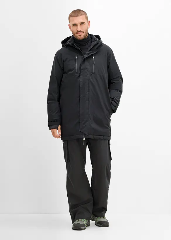 Skidbyxor med cargofickor och fleecefoder, vattent&auml;ta, bonprix