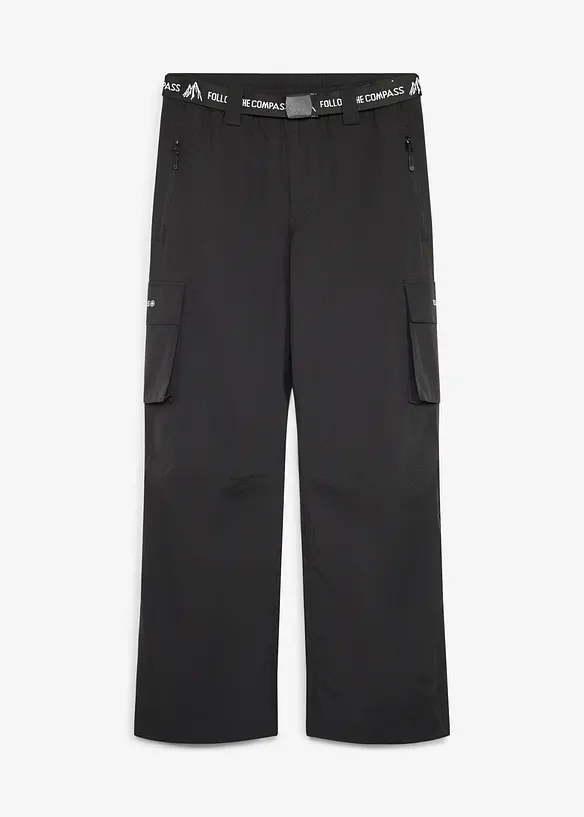 Skidbyxor med cargofickor och fleecefoder, vattent&auml;ta, bonprix