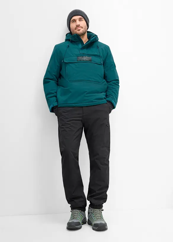 Vattent&auml;t skidjacka i dra p&aring;-modell med fleecefoder, bonprix