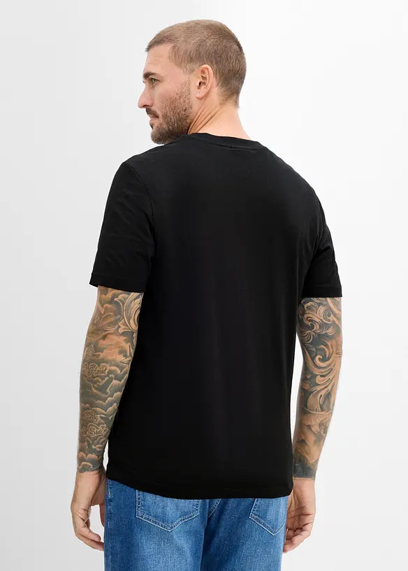 T-shirt med jultryck, av ekologisk bomull, bonprix