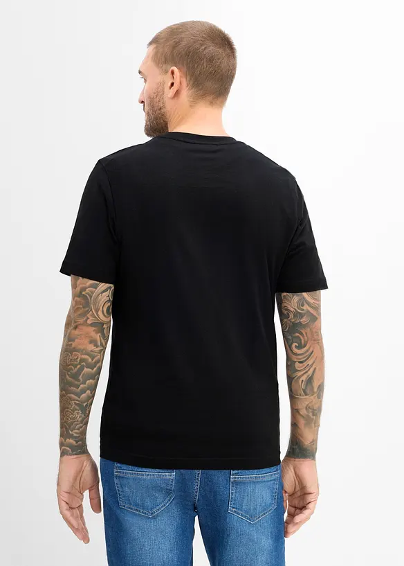T-shirt i ekologisk bomull med julmotiv, bonprix