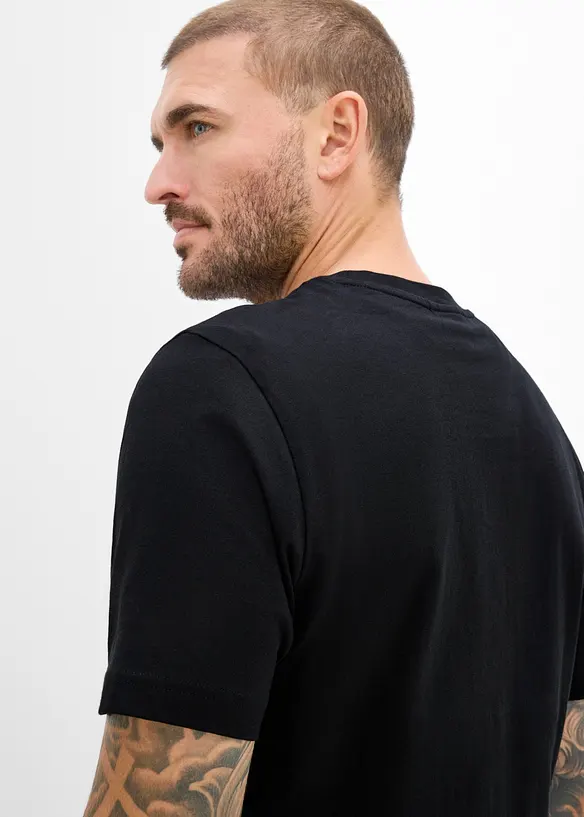 T-shirt i ekologisk bomull med julmotiv, bonprix