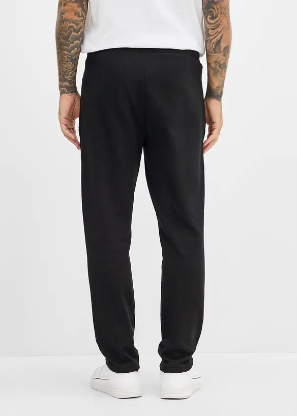 Joggingbyxa i bomull med kontrasterande detaljer, bonprix