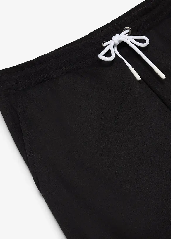 Joggingbyxa i bomull med kontrasterande detaljer, bonprix