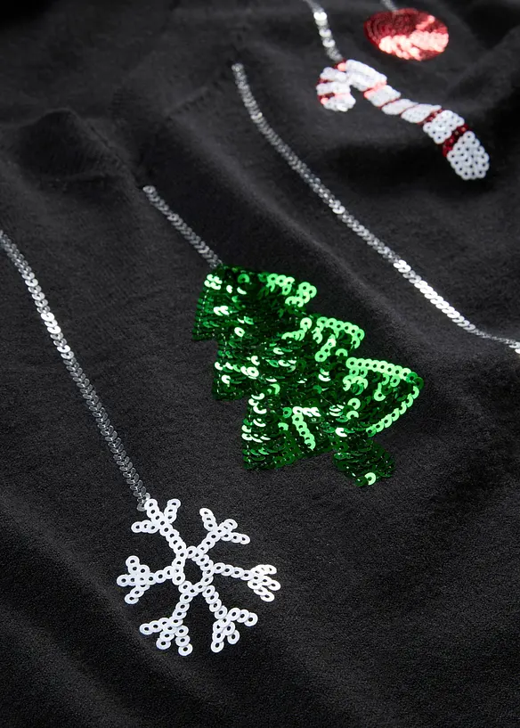 Mamma-/amningstr&ouml;ja med julk&auml;nsla och paljetter, bonprix