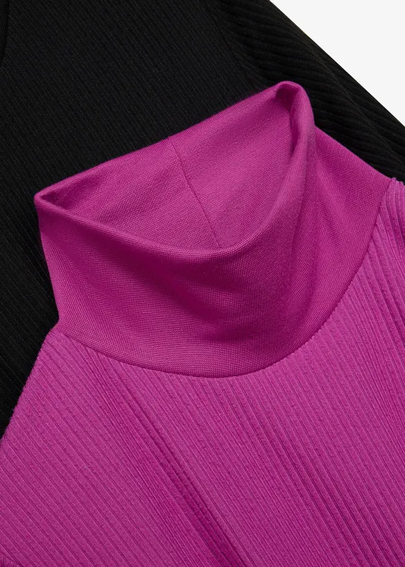 V&auml;rmande topp med l&aring;nga &auml;rmar (2-pack), bonprix
