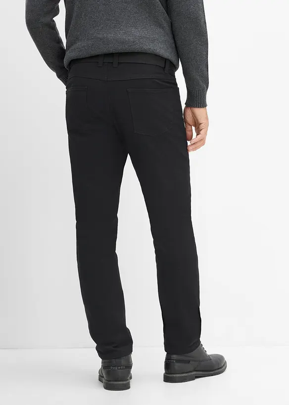Fodrad byxa i Regular Fit med sk&auml;rp, Straight, bonprix