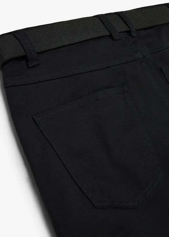 Fodrad byxa i Regular Fit med sk&auml;rp, Straight, bonprix
