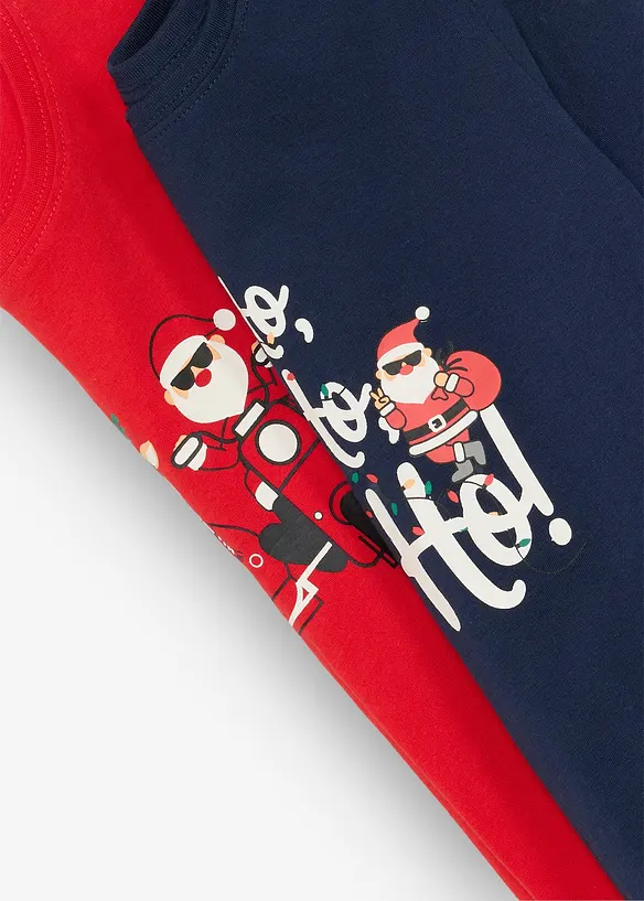 L&aring;ng&auml;rmad T-shirt i ekologisk bomull (2-pack), bonprix