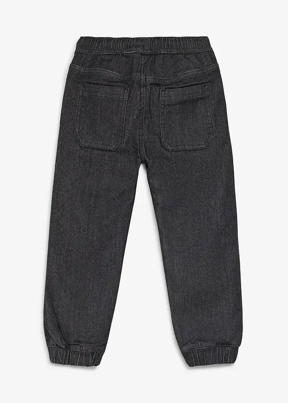 Dra p&aring;-jeans i Regular Fit med jerseyfoder, bonprix