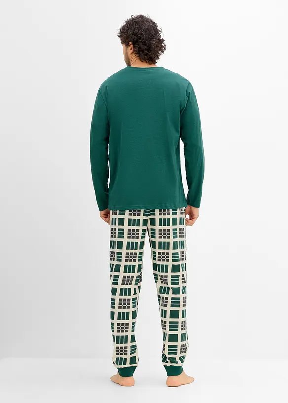 L&aring;ng&auml;rmad pyjamas i ekologisk bomull, bonprix