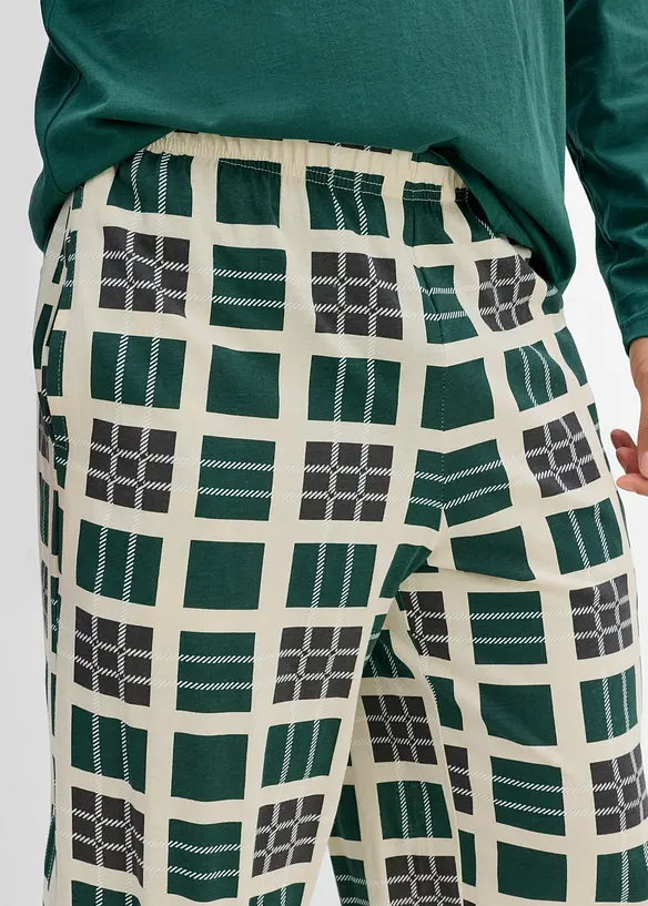 L&aring;ng&auml;rmad pyjamas i ekologisk bomull, bonprix