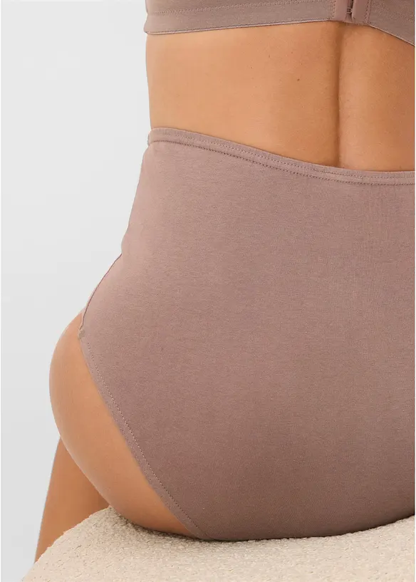 Midjetrosa med ekologisk bomull (4-pack), bonprix