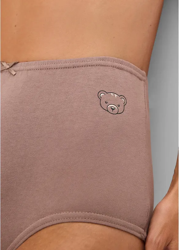 Midjetrosa med ekologisk bomull (4-pack), bonprix