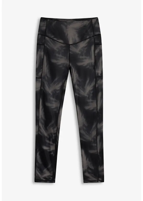V&auml;rmande tr&auml;ningsleggings med mobilficka, snabbtorkande, bonprix
