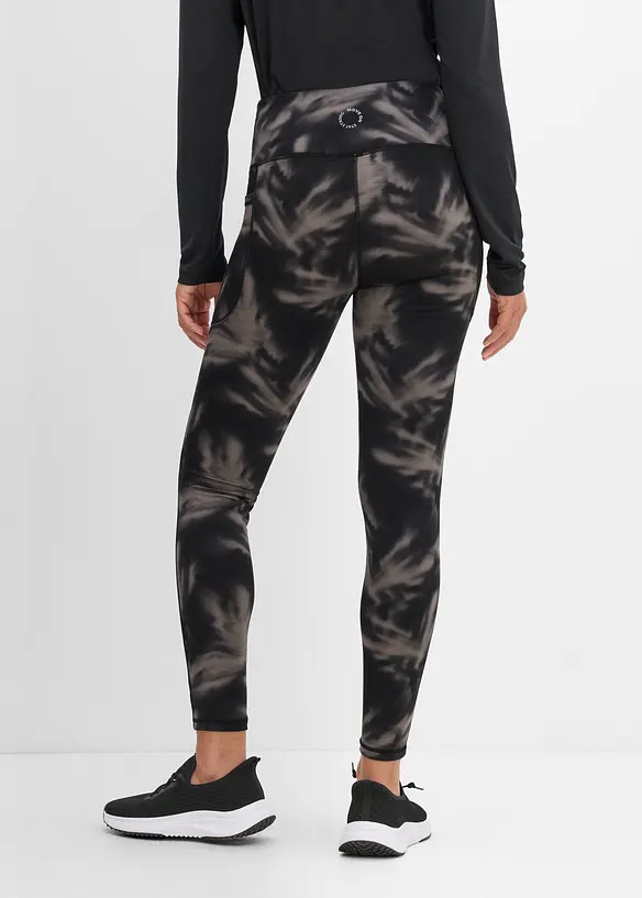 V&auml;rmande tr&auml;ningsleggings med mobilficka, snabbtorkande, bonprix