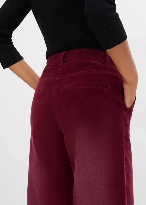 Manchesterbyxa i bomullsstretch, bonprix