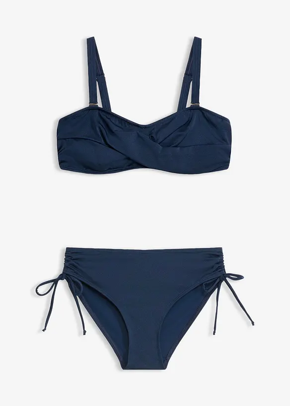 Balconettebikini i glansigt material (2 delar), bonprix