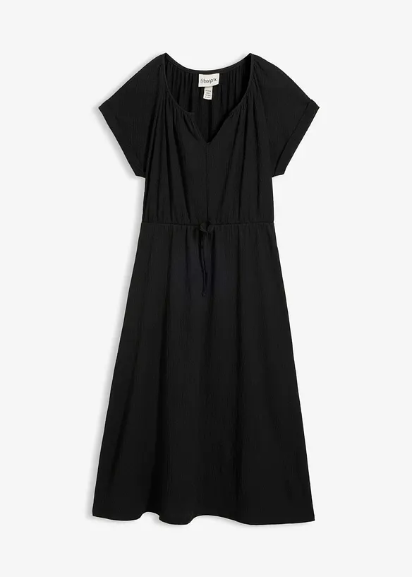Jerseykl&auml;nning med &aring;tervunnen polyester och fint fall, bonprix